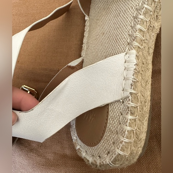 H&M white platform espadrilles sandals size 39 or US 8 - Picture 7 of 16
